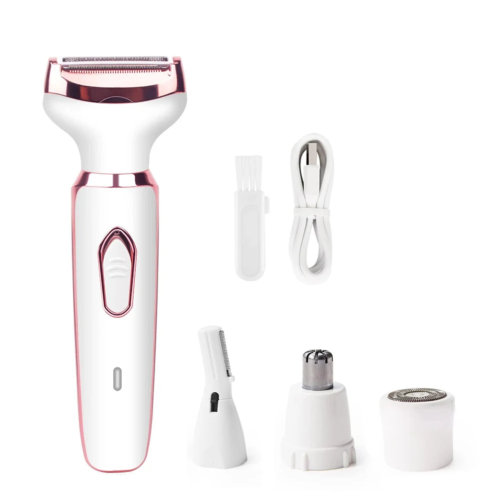 Electric Hair Remover Painless Body Leg Face Bikini Shaver for Women Underarm Hair Removal Machine Rechargeable Portable Trimmer